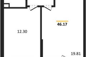 Фото №1: 1-комнатная квартира 46 м² - Северская, мкр. ЖК Цветной Бульвар, 