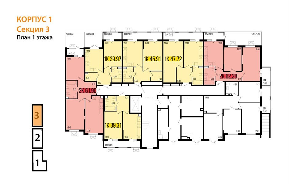 Фото №8: 2-комнатная квартира 61 м² - Северская, ЖК Цветной Бульвар