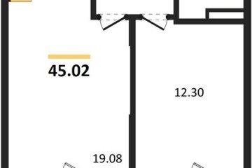 Фото №1: 1-комнатная квартира 45 м² - Северская, мкр. ЖК Цветной Бульвар, 