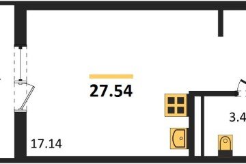 Фото №1: Студия 27 м² - Северская, мкр. ЖК Цветной Бульвар, 