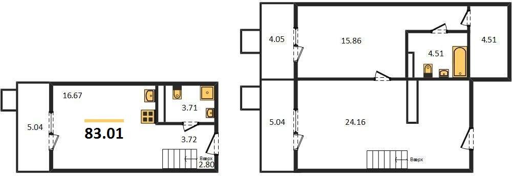 Фото №1: 2-комнатная квартира 83 м² - Северская, ЖК Цветной Бульвар
