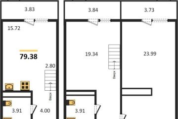 Фото №1: 2-комнатная квартира 79 м² - Северская, мкр. ЖК Цветной Бульвар, 