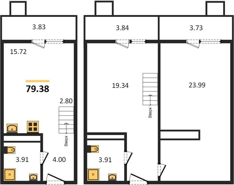 Фото №1: 2-комнатная квартира 79 м² - Северская, ЖК Цветной Бульвар