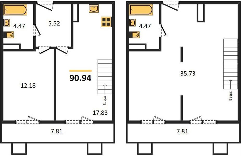 Фото №1: 2-комнатная квартира 90 м² - Северская, ЖК Цветной Бульвар