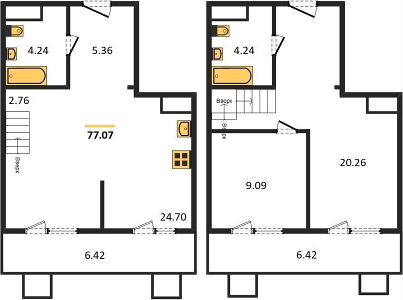 Фото №1: 2-комнатная квартира 77 м² - Северская, ЖК Цветной Бульвар