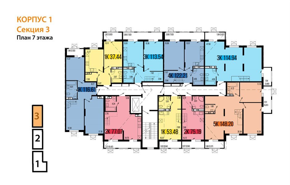 Фото №8: 2-комнатная квартира 75 м² - Северская, ЖК Цветной Бульвар