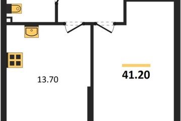 Фото №1: 1-комнатная квартира 41 м² - Краснодар, мкр. Прикубанский внутригородской округ, 