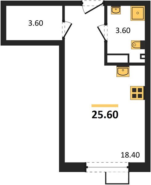 Фото №1: Студия 25 м² - Краснодар, Парк Победы, мкр. Прикубанский внутригородской округ