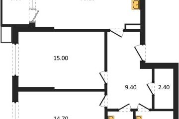 Фото №1: 2-комнатная квартира 70 м² - Краснодар, мкр. Парк Победы, 