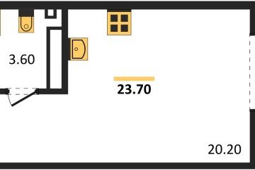 Фото №1: Студия 23 м² - Краснодар, мкр. Парк Победы, 