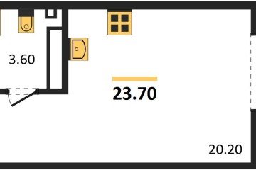 Фото №1: Студия 23 м² - Краснодар, мкр. Парк Победы, 