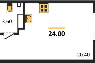 Фото №1: Студия 24 м² - Краснодар, мкр. Парк Победы, 