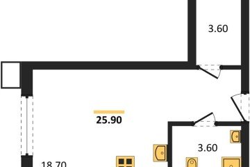 Фото №1: Студия 25 м² - Краснодар, мкр. Парк Победы, 