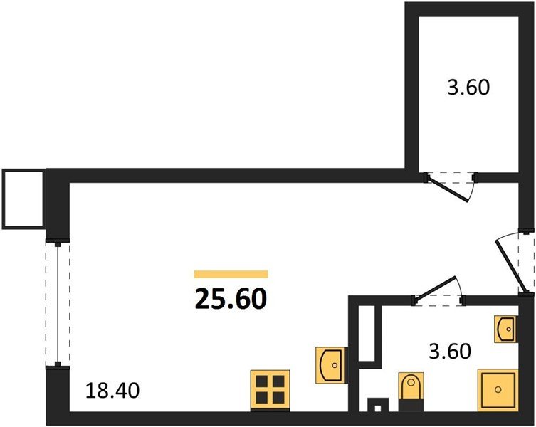 Фото №1: Студия 25 м² - Краснодар, Парк Победы, мкр. Прикубанский внутригородской округ