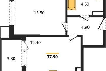 Фото №1: 1-комнатная квартира 37 м² - Краснодар, мкр. Прикубанский внутригородской округ, 