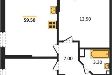 Фото №1: 2-комнатная квартира 59 м² - Краснодар, мкр. Прикубанский внутригородской округ, 