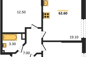 Фото №1: 2-комнатная квартира 62 м² - Краснодар, мкр. Прикубанский внутригородской округ, 