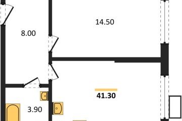 Фото №1: 1-комнатная квартира 41 м² - Краснодар, мкр. Прикубанский внутригородской округ, 