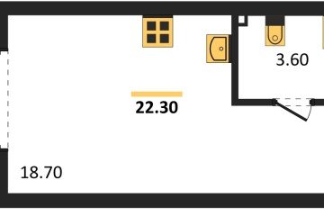 Фото №1: Студия 22 м² - Краснодар, мкр. Прикубанский внутригородской округ, 