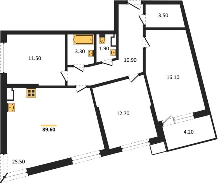 Фото №1: 3-комнатная квартира 89 м² - Краснодар, Парк Победы, мкр. Прикубанский внутригородской округ