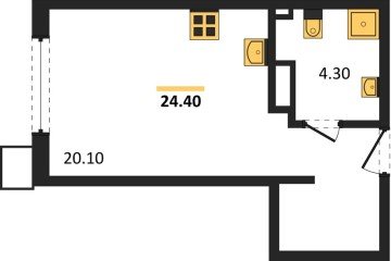 Фото №1: Студия 24 м² - Краснодар, мкр. Прикубанский внутригородской округ, 