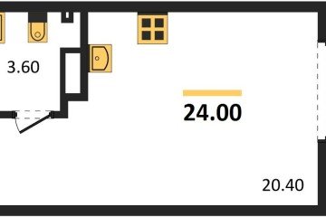 Фото №1: Студия 24 м² - Краснодар, мкр. Прикубанский внутригородской округ, 