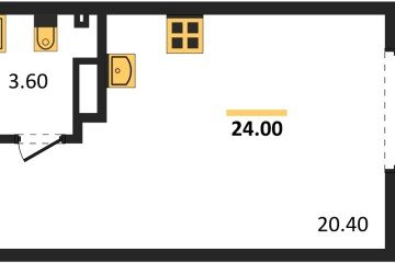 Фото №1: Студия 24 м² - Краснодар, мкр. Прикубанский внутригородской округ, 