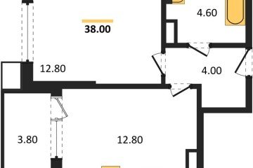 Фото №1: 1-комнатная квартира 38 м² - Краснодар, мкр. Прикубанский внутригородской округ, 