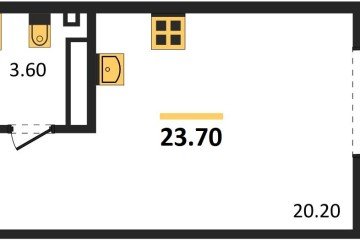 Фото №1: Студия 23 м² - Краснодар, мкр. Прикубанский внутригородской округ, 