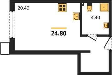 Фото №1: Студия 24 м² - Краснодар, мкр. Прикубанский внутригородской округ, 