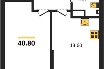 Фото №1: 1-комнатная квартира 40 м² - Краснодар, мкр. Парк Победы, 