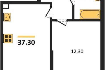 Фото №1: 1-комнатная квартира 37 м² - Краснодар, мкр. Парк Победы, 
