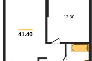Фото №1: 1-комнатная квартира 41 м² - Краснодар, мкр. Прикубанский внутригородской округ, 
