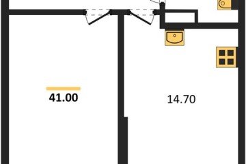 Фото №1: 1-комнатная квартира 41 м² - Краснодар, мкр. Прикубанский внутригородской округ, 