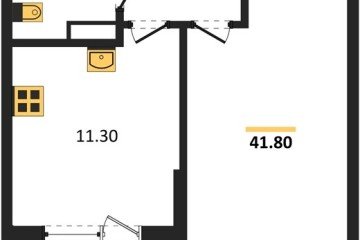 Фото №1: 1-комнатная квартира 41 м² - Краснодар, мкр. Прикубанский внутригородской округ, 