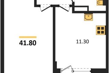Фото №1: 1-комнатная квартира 41 м² - Краснодар, мкр. Прикубанский внутригородской округ, 