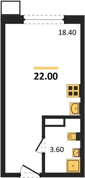 Фото №1: Студия 22 м² - Краснодар, Парк Победы, мкр. Прикубанский внутригородской округ