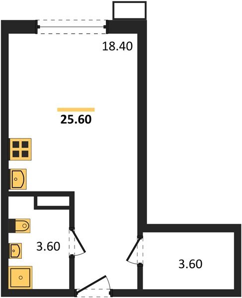 Фото №1: Студия 25 м² - Краснодар, Парк Победы, мкр. Прикубанский внутригородской округ