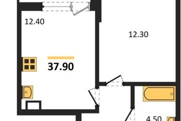 Фото №1: 1-комнатная квартира 37 м² - Краснодар, мкр. Прикубанский внутригородской округ, 