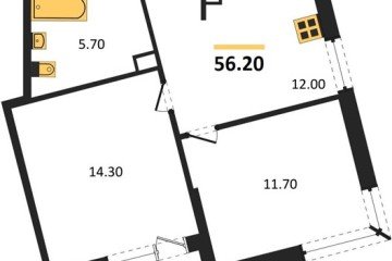 Фото №1: 2-комнатная квартира 56 м² - Краснодар, мкр. Прикубанский внутригородской округ, 