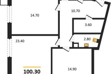 Фото №1: 3-комнатная квартира 100 м² - Краснодар, мкр. Прикубанский внутригородской округ, 