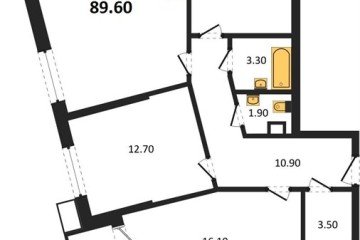 Фото №1: 3-комнатная квартира 89 м² - Краснодар, мкр. Прикубанский внутригородской округ, 