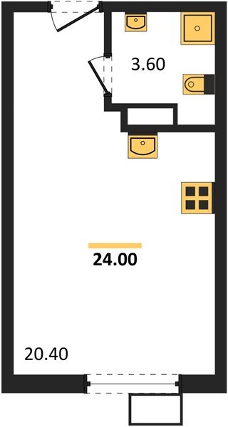 Фото №1: Студия 24 м² - Краснодар, Парк Победы, мкр. Прикубанский внутригородской округ