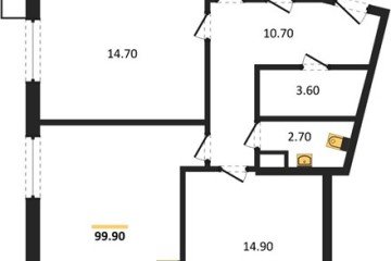 Фото №1: 3-комнатная квартира 99 м² - Краснодар, мкр. Прикубанский внутригородской округ, 