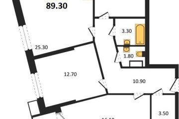 Фото №1: 2-комнатная квартира 89 м² - Краснодар, мкр. Прикубанский внутригородской округ, 