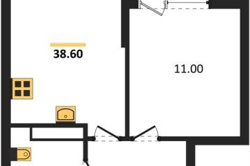 Фото №1: 1-комнатная квартира 38 м² - Краснодар, мкр. Прикубанский внутригородской округ, 
