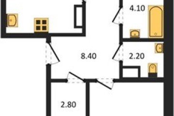 Фото №1: 2-комнатная квартира 72 м² - Краснодар, мкр. Прикубанский внутригородской округ, 