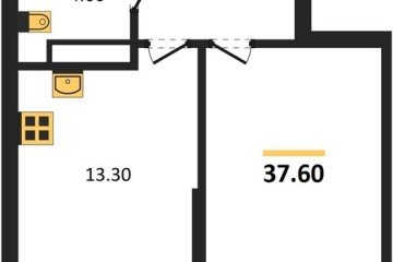 Фото №1: 1-комнатная квартира 37 м² - Краснодар, мкр. Прикубанский внутригородской округ, 