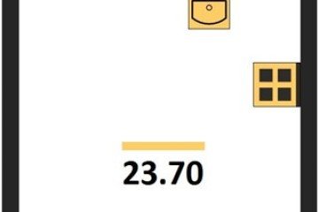 Фото №1: Студия 23 м² - Краснодар, мкр. Прикубанский внутригородской округ, 