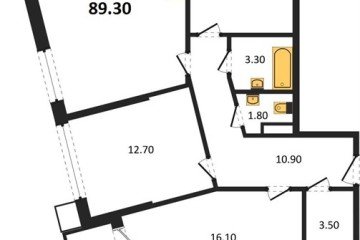 Фото №1: 3-комнатная квартира 89 м² - Краснодар, мкр. Прикубанский внутригородской округ, 